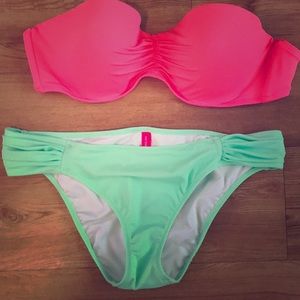 Victoria’s Secret bathing suit.